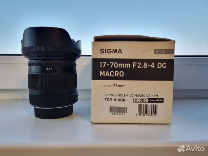 Объектив Sigma 17-70 F2.8-4 DC macro Nikon F