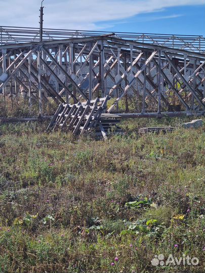 Металлические фермы 24 м,жб столбы 8м