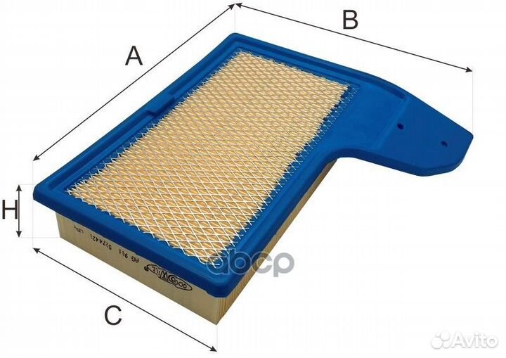 Nsii0025399037 Фильтр воздушный 0,38 AG 901