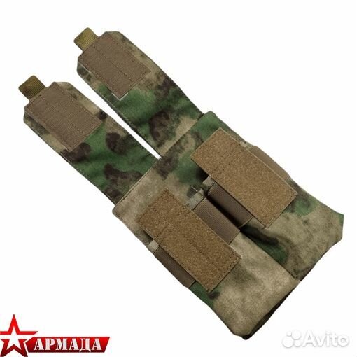Подсумок двойной ак под 4 магазина мох Phoenix