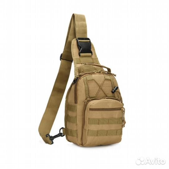 Тактическая сумка через плечо нагрудная дл рыбалки