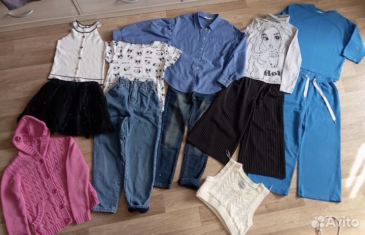 Вещи пакетом на девочку 134- 140