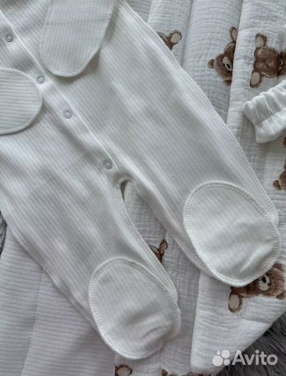 Комплект на выписку муслиновый