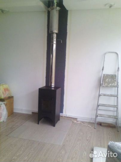 Печь камин на дровах