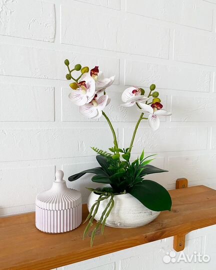 Орхидея декоративная искусственный цветок