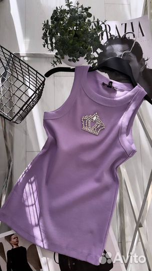 Турецкая майка с декором из камешек