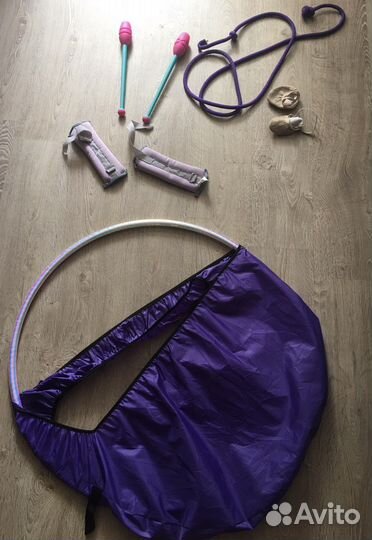 Обруч чехол утяжелители скакалка булавы чешки