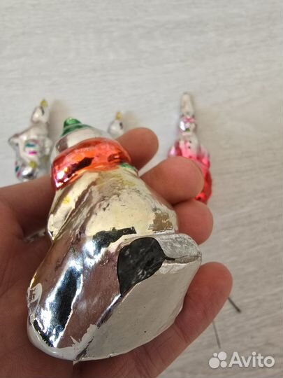 Елочные игрушки СССР на прищепке