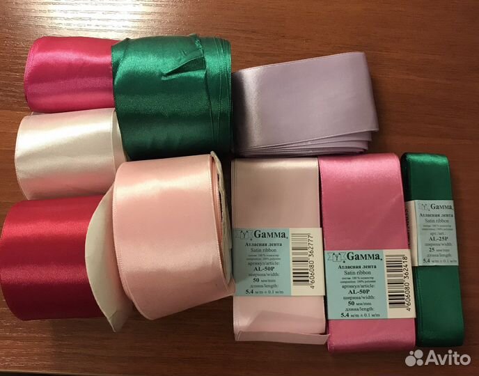Ленты атласные
