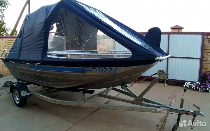 Моторная лодка мастер 450 с мотором Yamaha 55