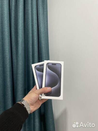 Новый iPhone 15 pro max 256Gb blue nano + e.sim