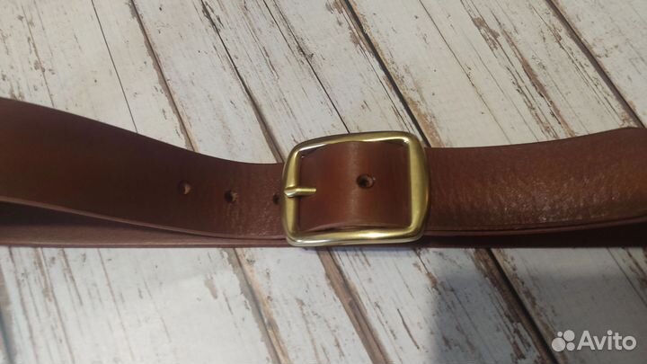 Мужской кожаный ремень ручной работы