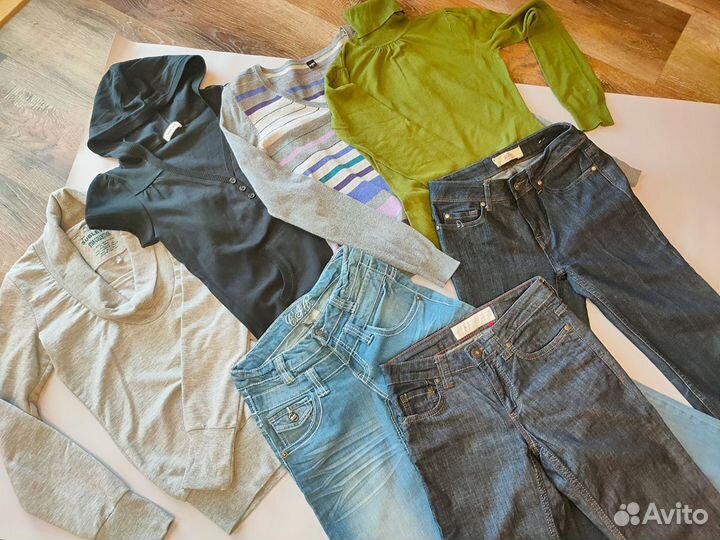 Одежда джинсы толстовки пакетом