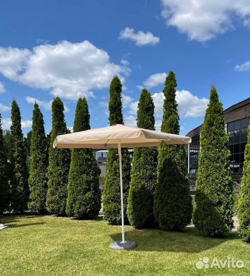 Зонты для дачи и сада на боковой опоре