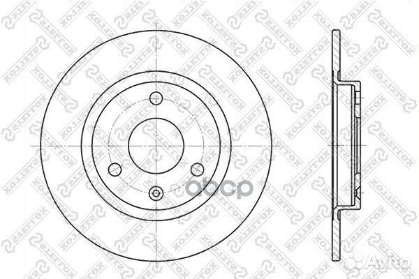 6020-9917-SX диск тормозной передний Peugeot 1