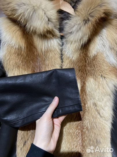 Винтажная шуба из лисы