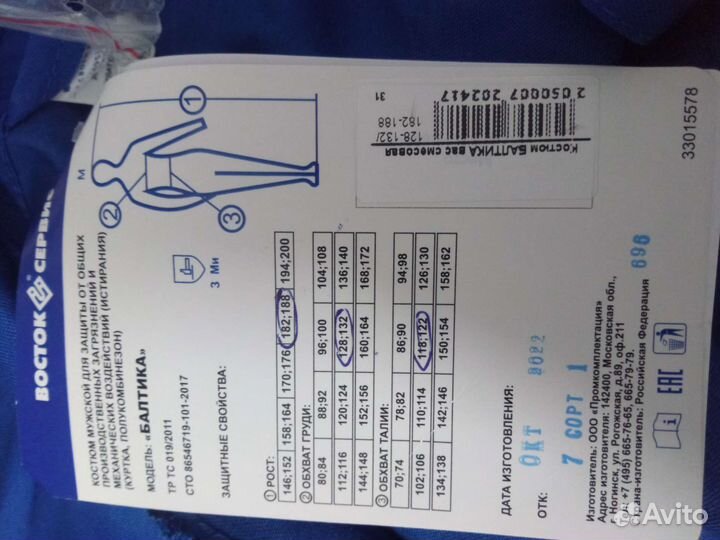 Спецодежда летняя мужская