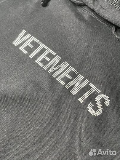 Vetements Crystal Logo Hoodie Оригинал