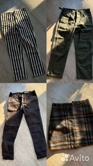 Zara, weangler, uniqlo XS, S, M