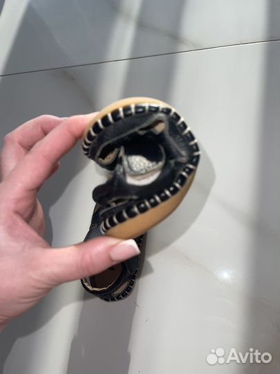 Босоногие сандалии детские кожаные