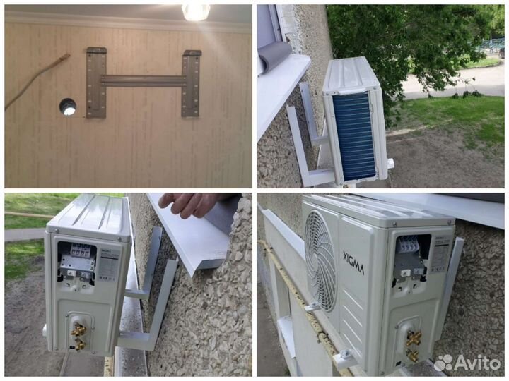 Установка/демонтаж кондиционеров, закладка трассы