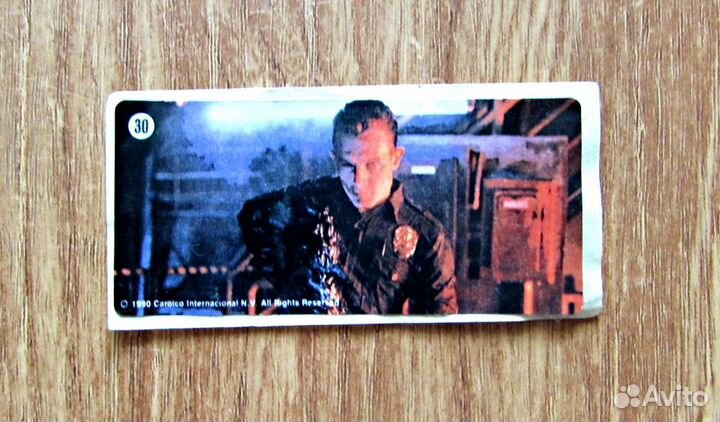 Вкладыши-наклейки жвачки Терминатор, 90-е годы