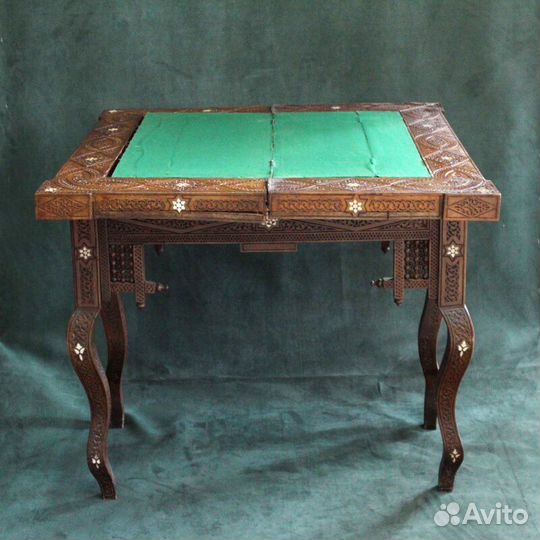 Арабский столик для игры в нарды из массива. XIX в