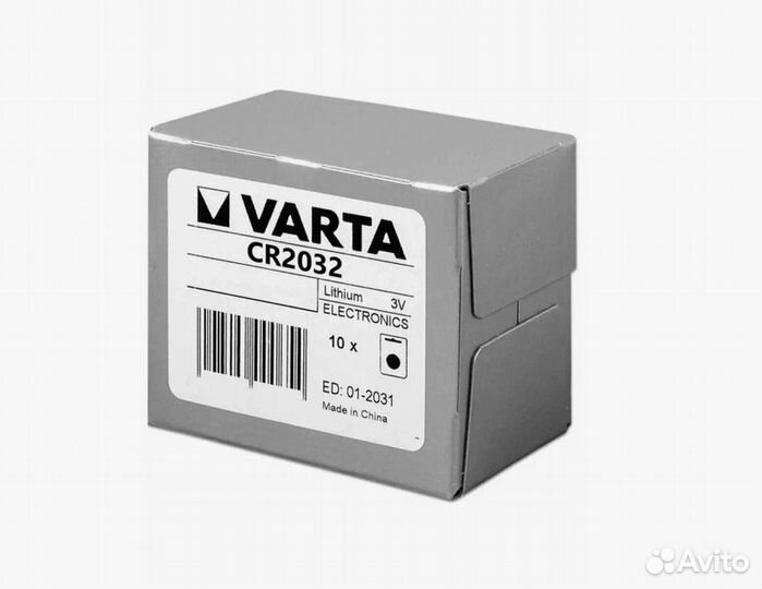 Батарейка CR2032 varta, доставка по РФ