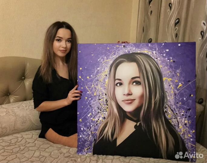 Портрет на холсте 40х60