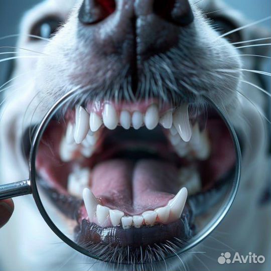 Чистка зубов собакам без наркоза