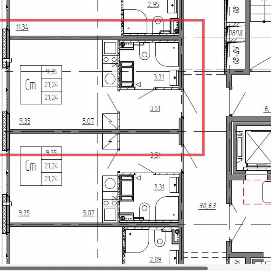 Квартира-студия, 21,2 м², 15/21 эт.