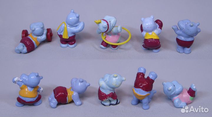 Бегемотики спортивные / фитнес 1990/93 г. Киндер