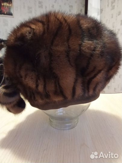 Берет женский норковый