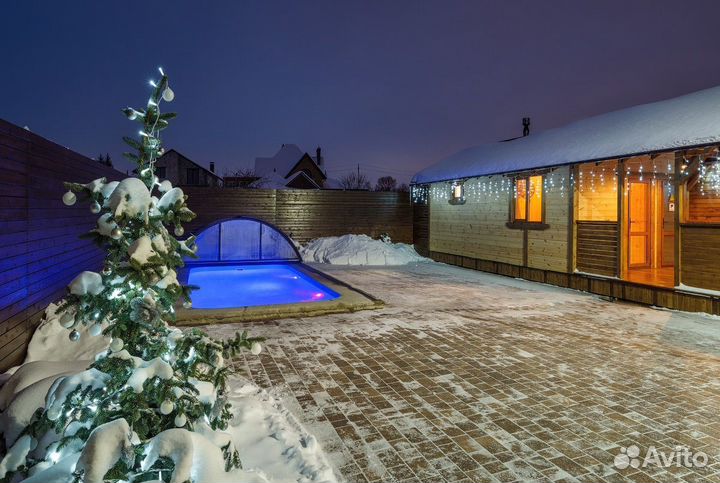 Баня с теплым бассейном