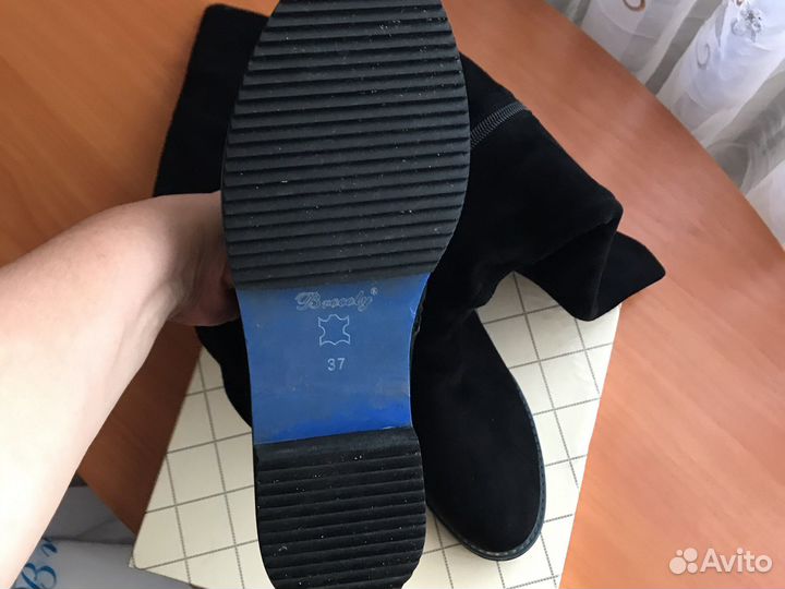 Зимние сапоги ботфорты 37 р