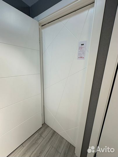 Двери межкомнатные белые крашенные Flitta