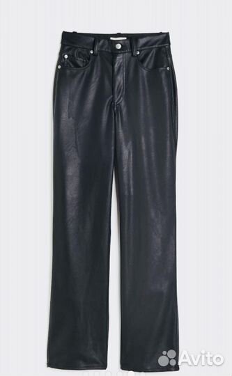 Брюки hm из эко кожи plus size