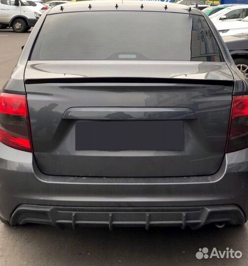 Спойлер (хвостик) LADA Granta FL черный глянец