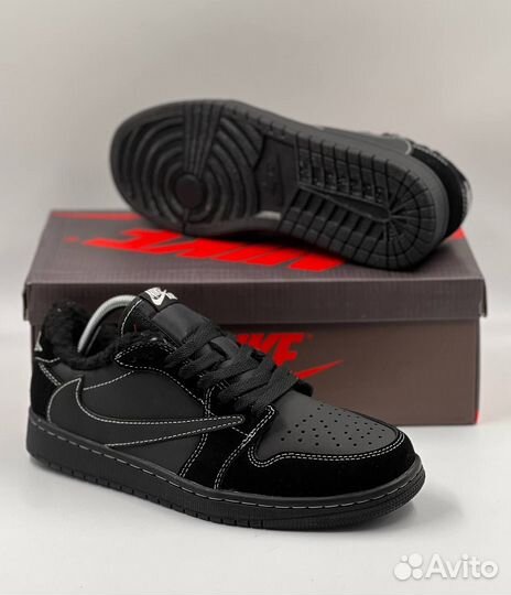 Кроссовки Nike Air Jordan 1 low с мехом