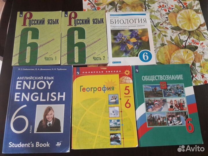 Учебники 6 класс