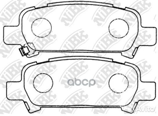 Колодки тормозные дисковые зад subaru fores