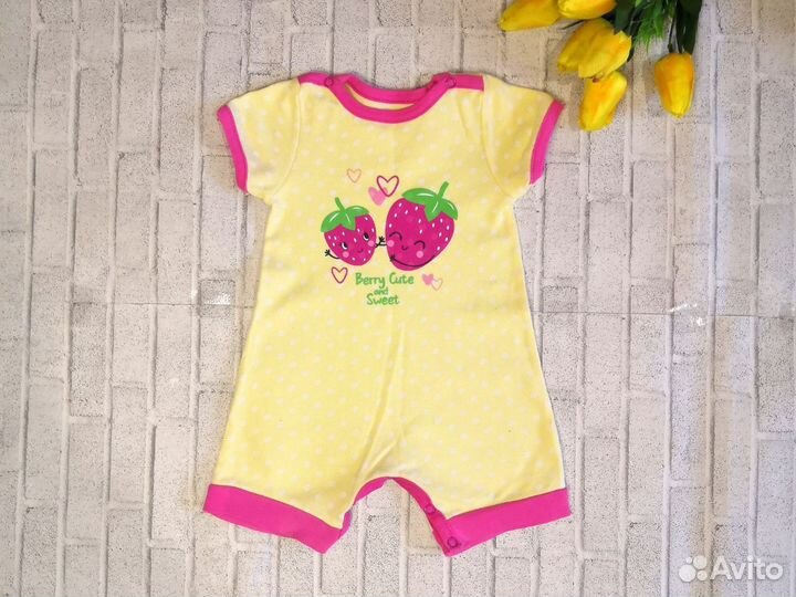 Песочник для новорождённых / комбинезон 68-74