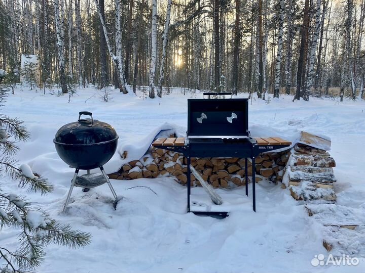 Теплая беседка с мангалом в Лесу