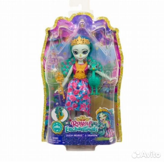 Enchantimals королевы павлин, олень,единорог новый