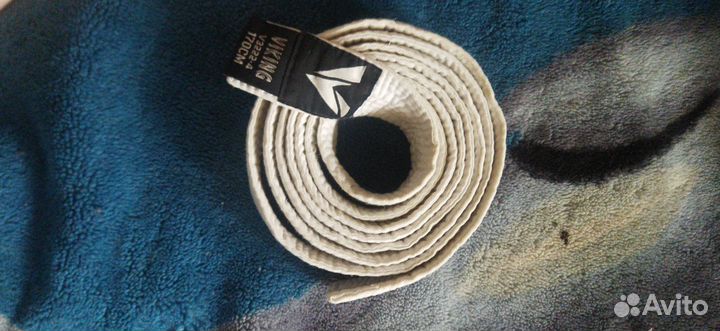 Белый пояс для кимоно