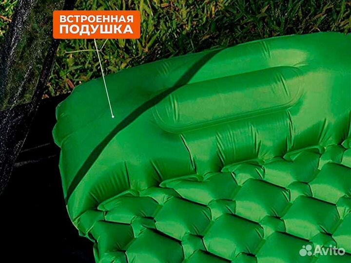 Туристический коврик с встроенным насосом