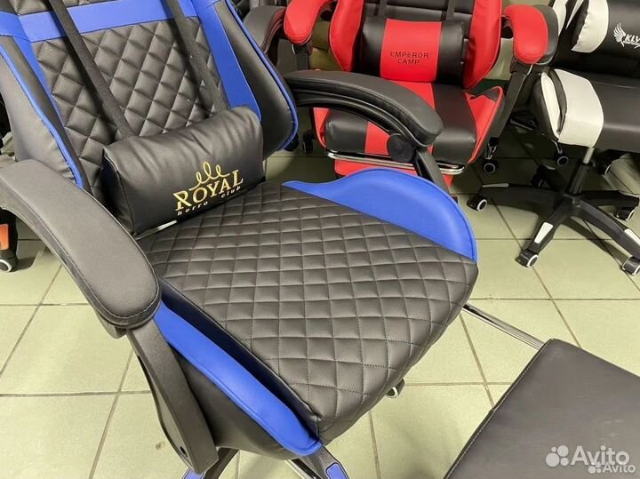 Компьютерное игровое кресло геймерское с массажем