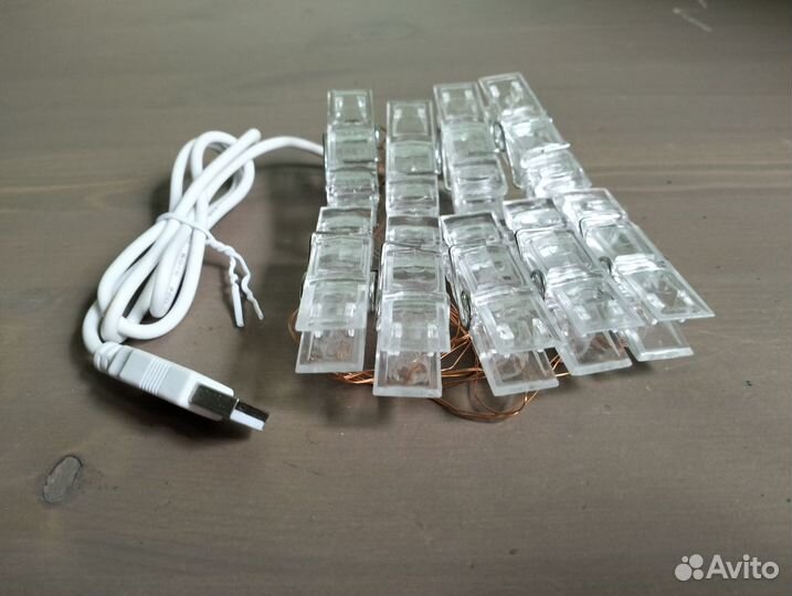 Led-гирлянда Прищепки USB