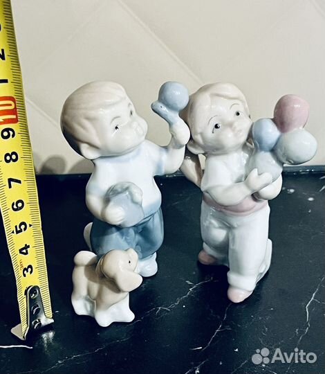 Статуэтки фарфор Старая Гжель,полистоун винтаж