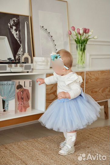 Одежда для девочки (юбка пачка+боди) р80-86